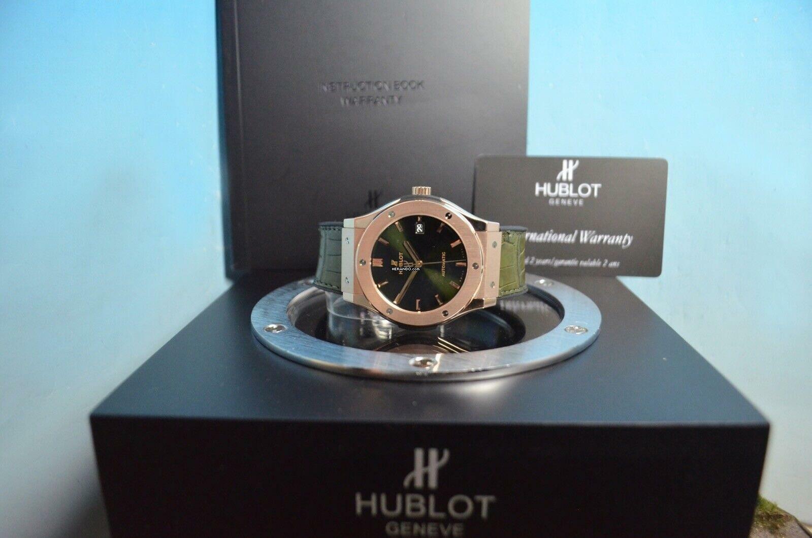 Thumbnail von Hublot Classic Fusion Green King 18kt. Rosègold Ref. 511.OX.8980.LR </h1>