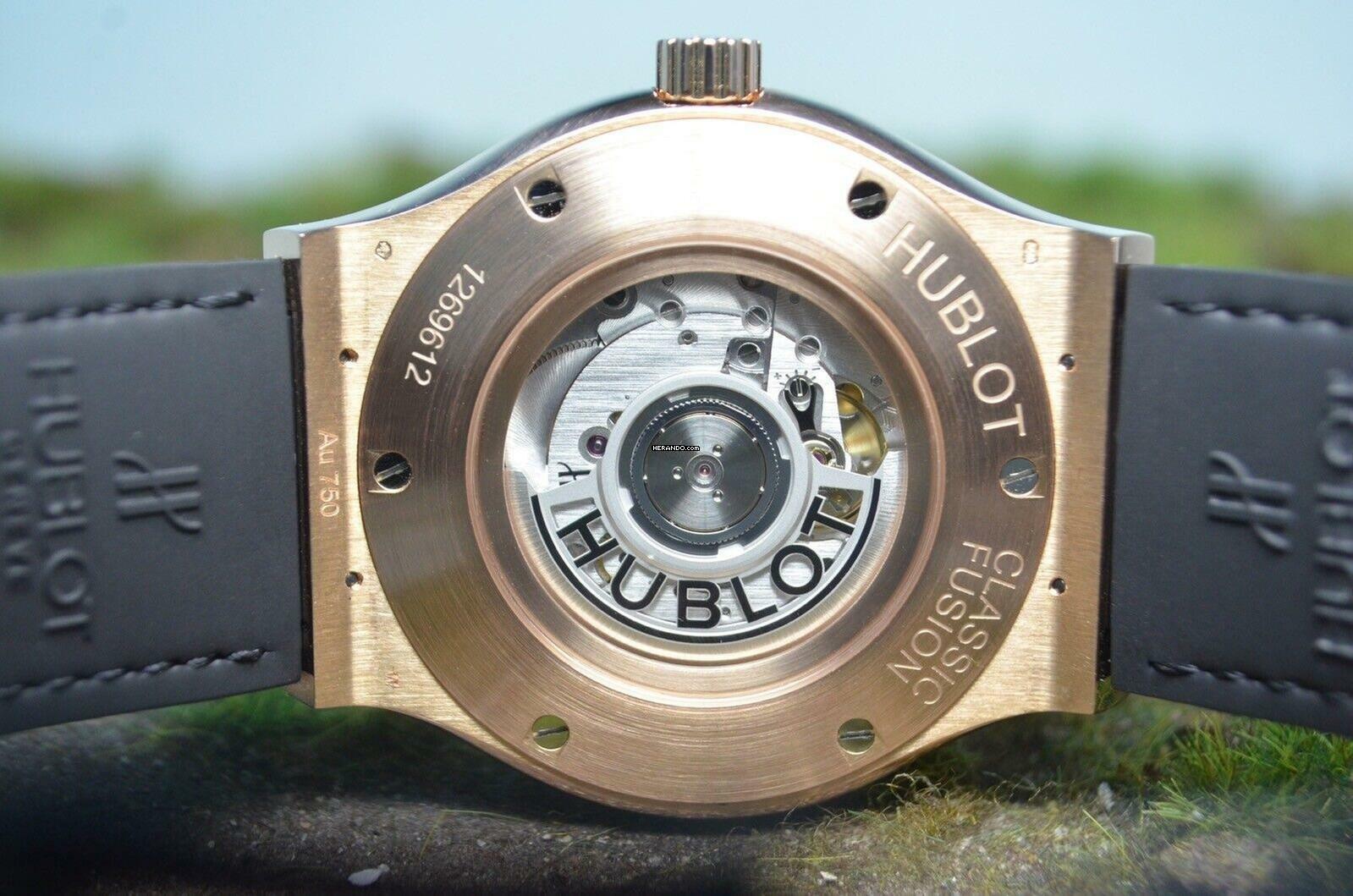Thumbnail von Hublot Classic Fusion Green King 18kt. Rosègold Ref. 511.OX.8980.LR </h1>