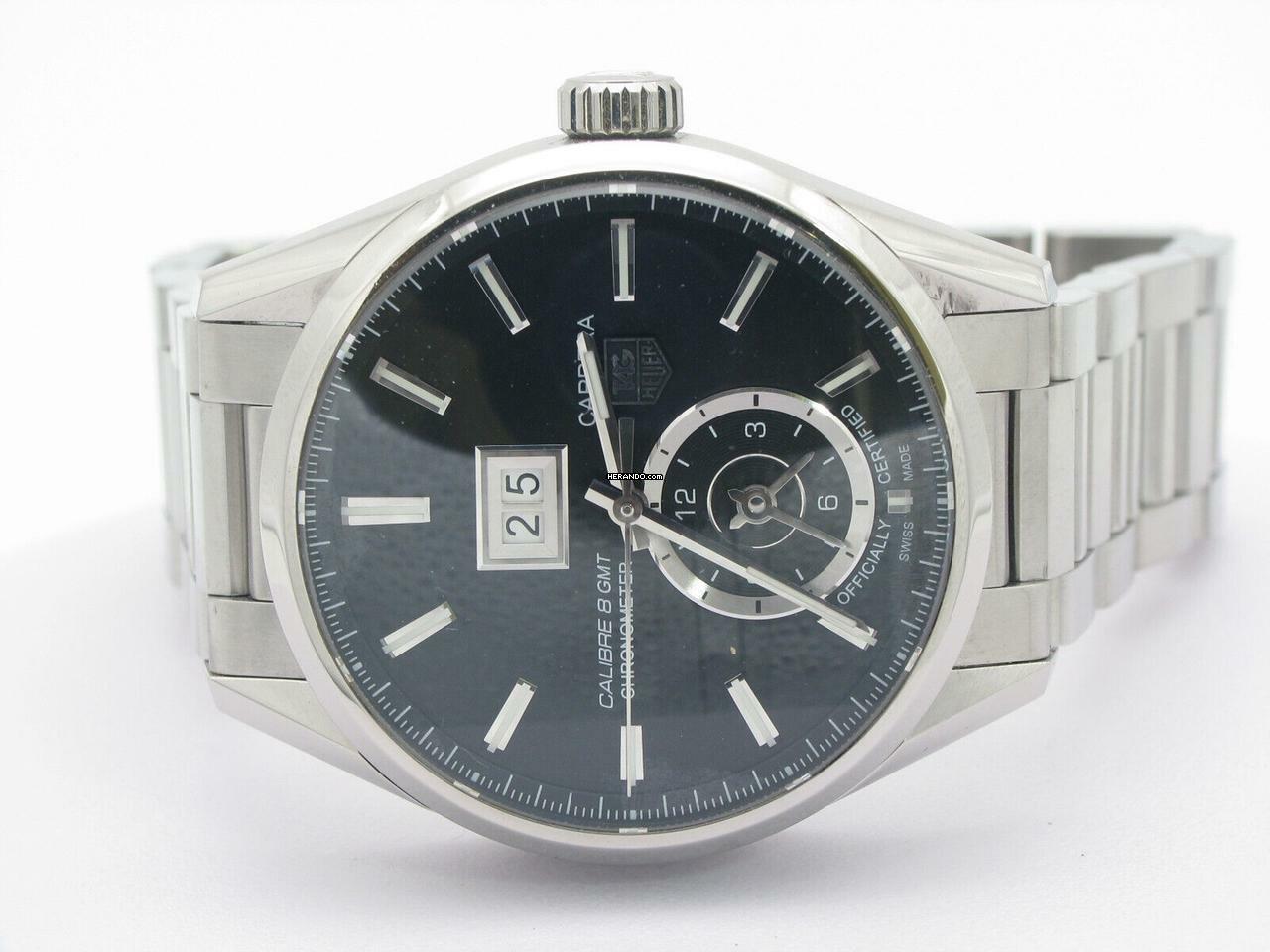  TAG Heuer Calibre 8 Gmt Chronometer / Full Set / Ø 40mm / Ref War5010 </h1> 