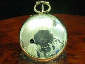 Thumbnail von Sibley London 925 Silber Open Face Spindeltaschenuhr Mit Schnecke & Kette </h1>