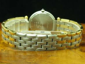 Thumbnail von Cartier Cougar Panthere Gold / Stahl Damenuhr / Kaliver Cartier 83 / Ref 183964 </h1>