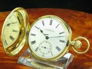 Thumbnail von J.ullmann & Co. 18kt Gold Savonette Sprungdeckel Taschenuhr / London & Hong-kong </h1>