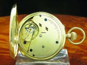Thumbnail von J.ullmann & Co. 18kt Gold Savonette Sprungdeckel Taschenuhr / London & Hong-kong </h1>