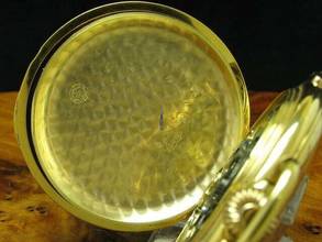 Thumbnail von 14kt 585 Gold Savonette Sprungdeckel Taschenuhr Chronograph Viertel-repetition </h1>