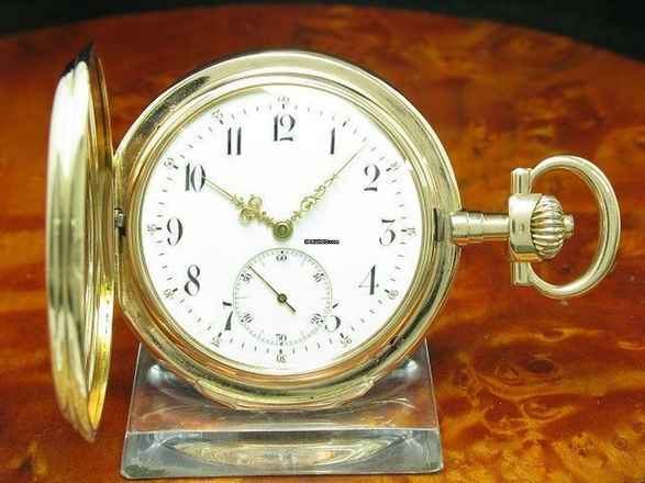  IWC Schaffhausen 14kt 585 Gold Savonette Taschenuhr Von Ca. 1897 / Kaliber 53 </h1> 