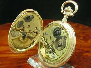 Thumbnail von IWC Schaffhausen 14kt 585 Gold Savonette Taschenuhr Von Ca. 1897 / Kaliber 53 </h1>