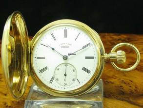 Thumbnail von A. Lange & Söhne 18kt 750 Gold Savonette Taschenuhr Qualität 1a / Kaliber 43 </h1>