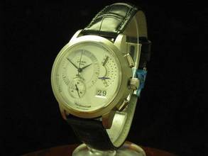 Thumbnail von Glashütte Original PanoRetroGraph 18kt 750 Gold Herrenuhr / Ref 60-01-02-02-06 </h1>