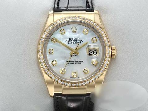 Rolex Datejust 36 36mm 116188 Gelbgold 750 Perlmutt Diamanten Automatik 18kt Yellow Gold Damen Mother Of Pearl </h1> 