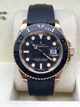 Thumbnail von Rolex Yacht-Master Rose 40 Oysterflex Black Dial Top Condition Full Set with Box & Papers 2016