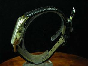 Thumbnail von Walux Geneve Gold Mantel / Edelstahl Handaufzug Chronograph Herrenuhr </h1>