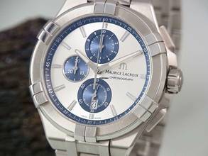 Thumbnail von Maurice Lacroix AIKON Chronograph Edelstahl Ø 44 Mm Herrenuhr Ai1018-ss002-131-1 </h1>
