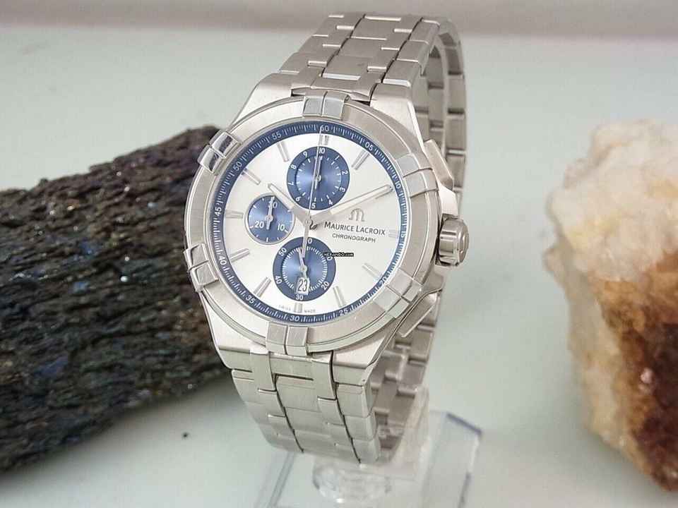  Maurice Lacroix AIKON Chronograph Edelstahl Ø 44 Mm Herrenuhr Ai1018-ss002-131-1 </h1> 