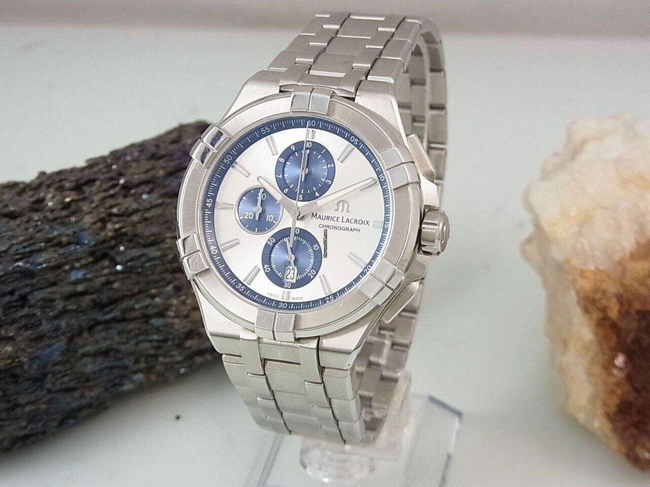 Thumbnail von Maurice Lacroix AIKON Chronograph Edelstahl Ø 44 Mm Herrenuhr Ai1018-ss002-131-1 </h1>