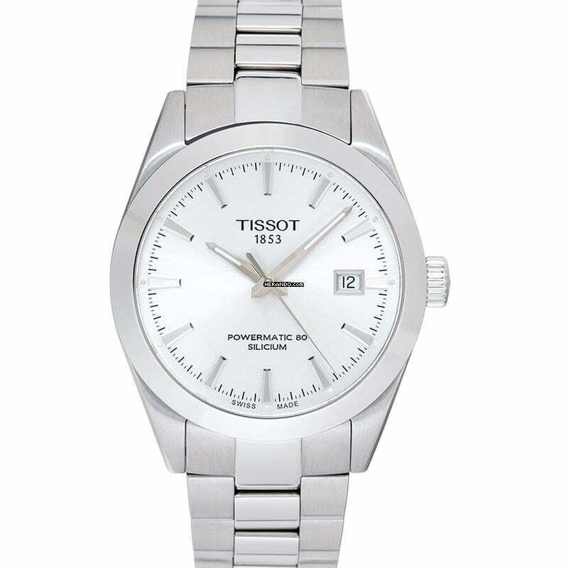  Tissot Gentleman T127.407.11.031.00 - Gentleman Powermatic 80 Silicium White Dial Watch 40mm </h1> 