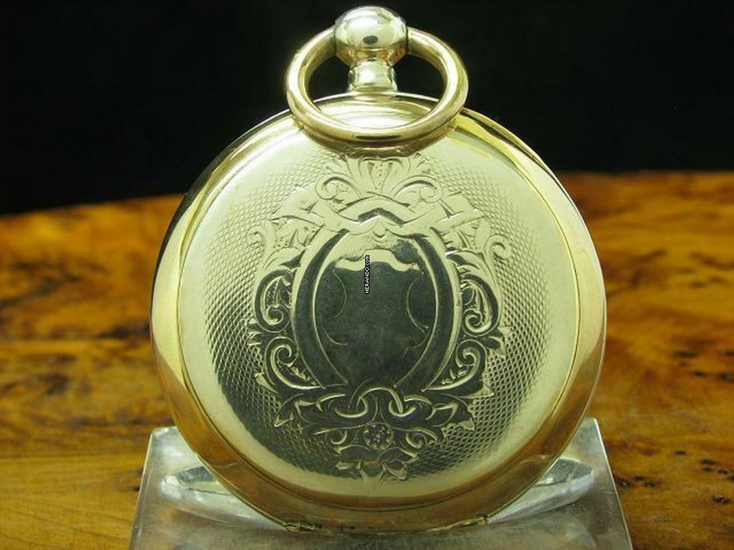 Thumbnail von Manufacture D' Horlogerie Lion 800 Silber Open Face Taschenuhr Schlüsselaufzug </h1>