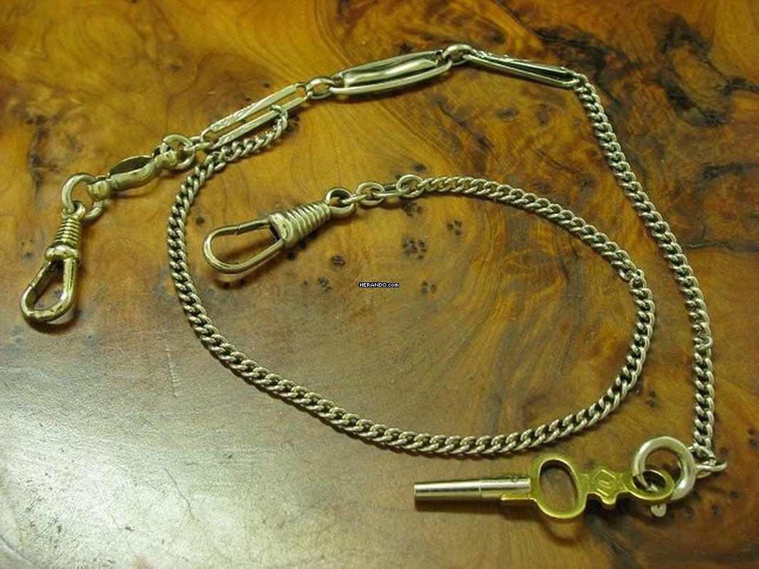 Thumbnail von Manufacture D' Horlogerie Lion 800 Silber Open Face Taschenuhr Schlüsselaufzug </h1>