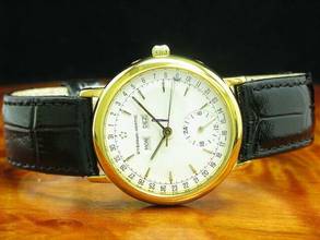 Thumbnail von Eterna Matic Vollkalender Gold Mantel Automatic Herrenuhr / Ref 627.0580.22 </h1>