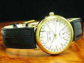 Thumbnail von Eterna Matic Vollkalender Gold Mantel Automatic Herrenuhr / Ref 627.0580.22 </h1>