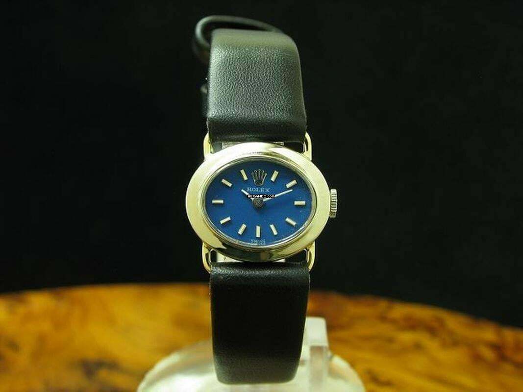 Rolex 18kt 750 Gold Weißgold Handaufzug Damenuhr / Kaliber 1400 </h1>