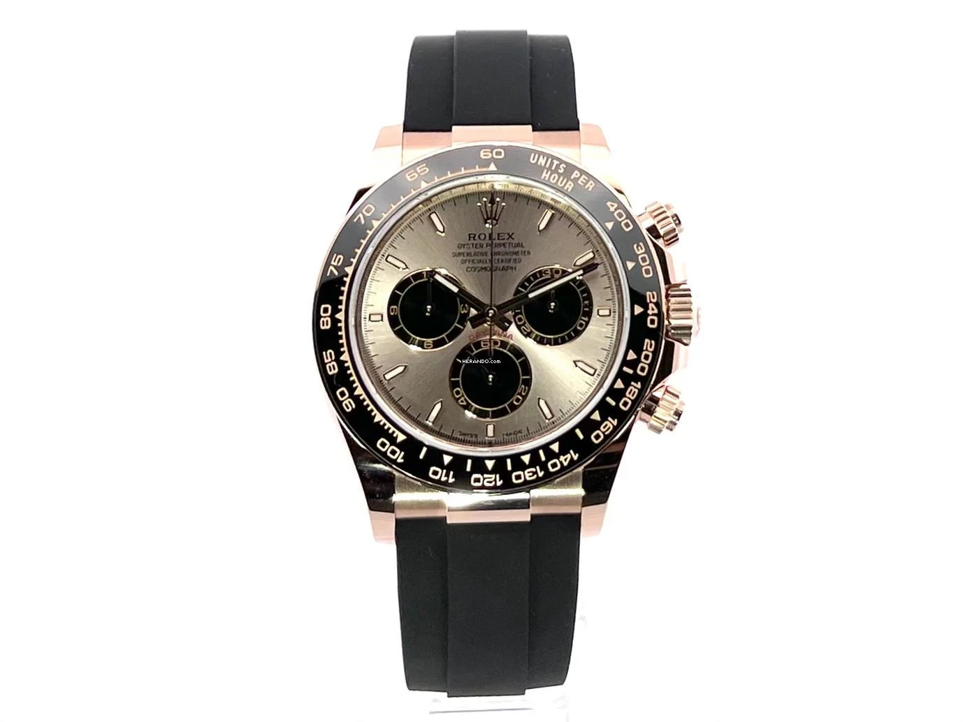 Rolex Daytona 18 kt Everose-Gold / Oysterflex Ref. 126515LN Sundust </h1>