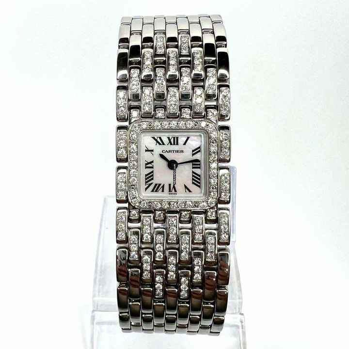  Cartier Panthère RUBAN Quartz Steel 1.32TCW DIAMOND Watch </h1> 