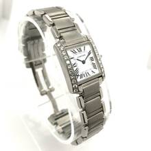 Thumbnail von Cartier Tank Française Quartz 20mm Steel 0.80TCW DIAMOND Watch </h1>