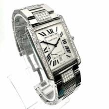 Thumbnail von Cartier Tank Solo 3800 Automatic 31mm Steel 3.48TCW DIAMOND Watch </h1>