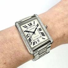 Thumbnail von Cartier Tank Solo 3800 Automatic 31mm Steel 3.48TCW DIAMOND Watch </h1>