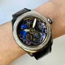 Thumbnail von Corum Bubble Automatic 45mm Steel 1.85TCW Diamond Watch Skeleton Case </h1>