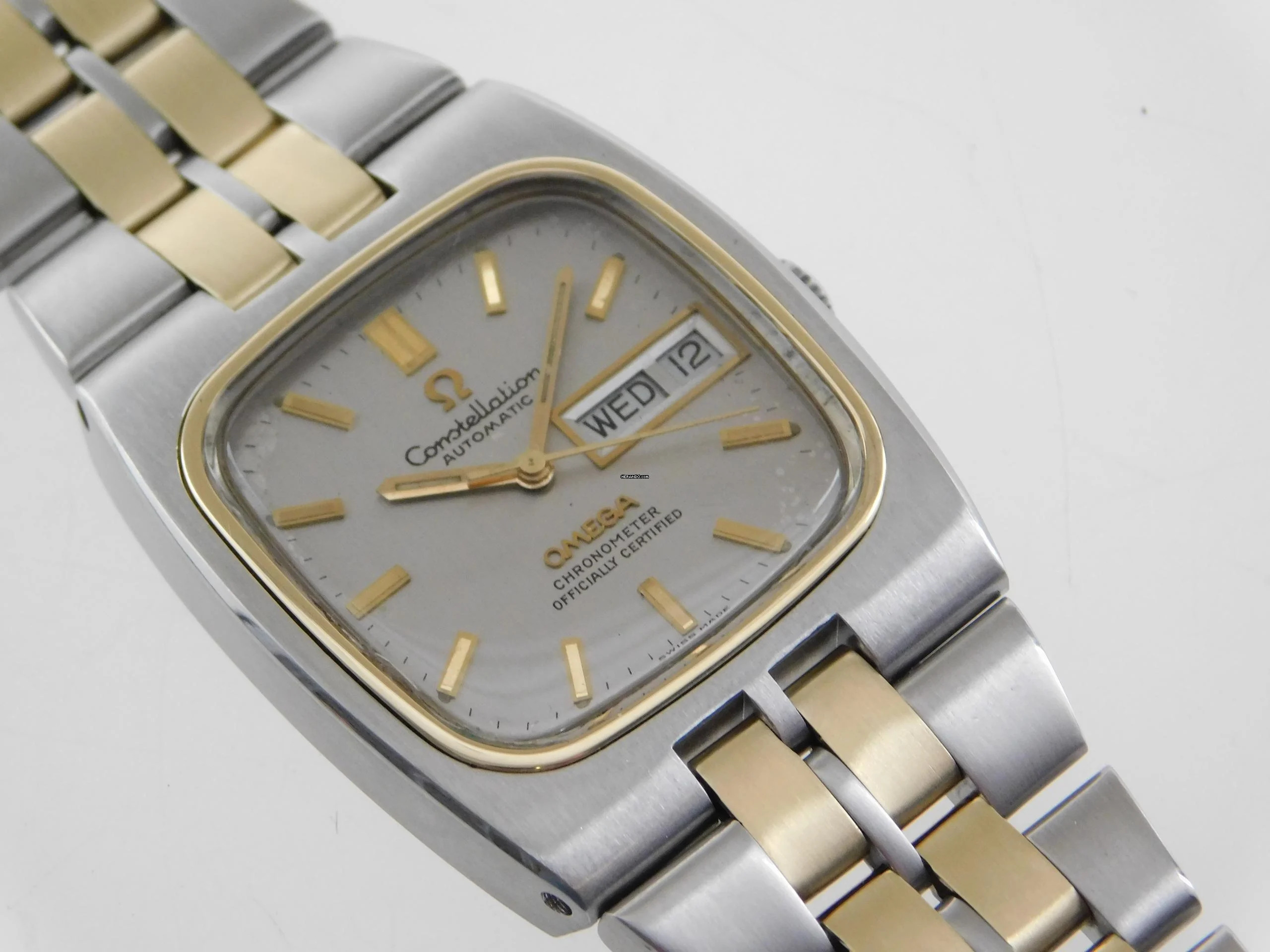 Omega Constellation Day-Date Stahl / Gelbgold Constellation Day Date Chronometer Herrenuhr Automatik Kaliber 1021 </h1>