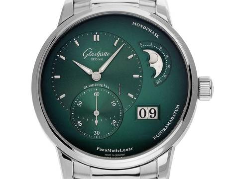  Glashütte Original PanoMaticLunar Panoramadatum Ref.1-90-02-13-32-70 2023 Full Set Ungetragen 