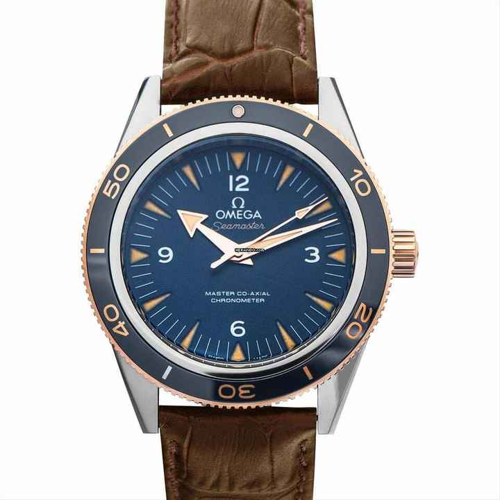  Omega Seamaster 300 233.62.41.21.03.001 - Seamaster Automatic Blue Dial 18kt Rose Gold Men's Watch </h1> 