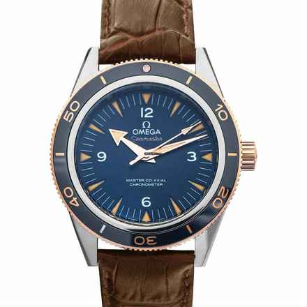  Omega Seamaster 300 233.62.41.21.03.001 - Seamaster Automatic Blue Dial 18kt Rose Gold Men's Watch </h1> 
