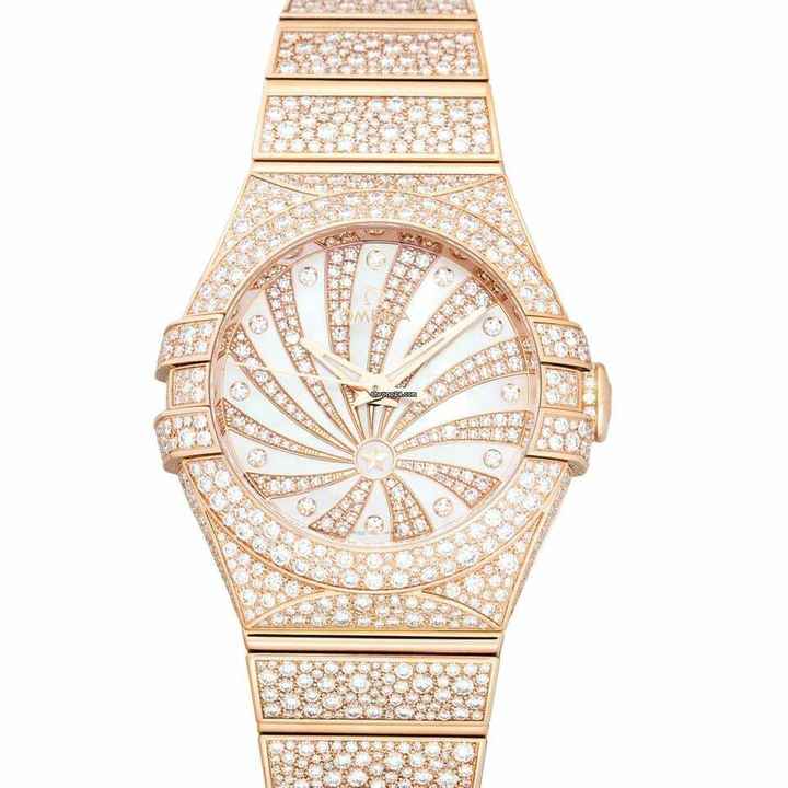  Omega Constellation Ladies 123.55.31.20.55.006 - Constellation Automatic Mother of pearl Dial 18kt Rose Gold Ladies W </h1> 