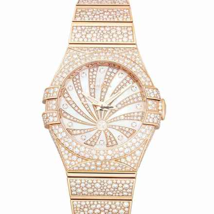  Omega Constellation Ladies 123.55.31.20.55.006 - Constellation Automatic Mother of pearl Dial 18kt Rose Gold Ladies W </h1> 
