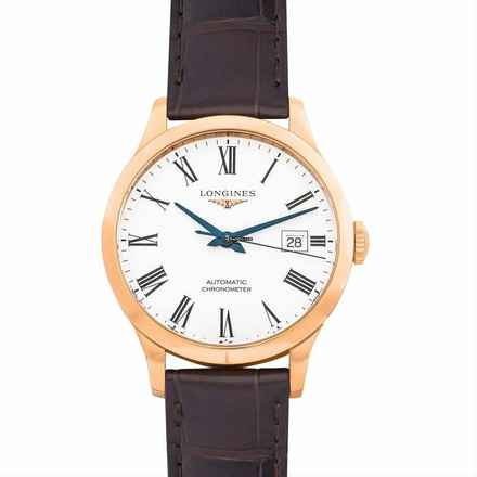  Longines L28208112 - Longines Heritage Automatic White Dial 18kt Rose Gold Unisex Watch </h1> 