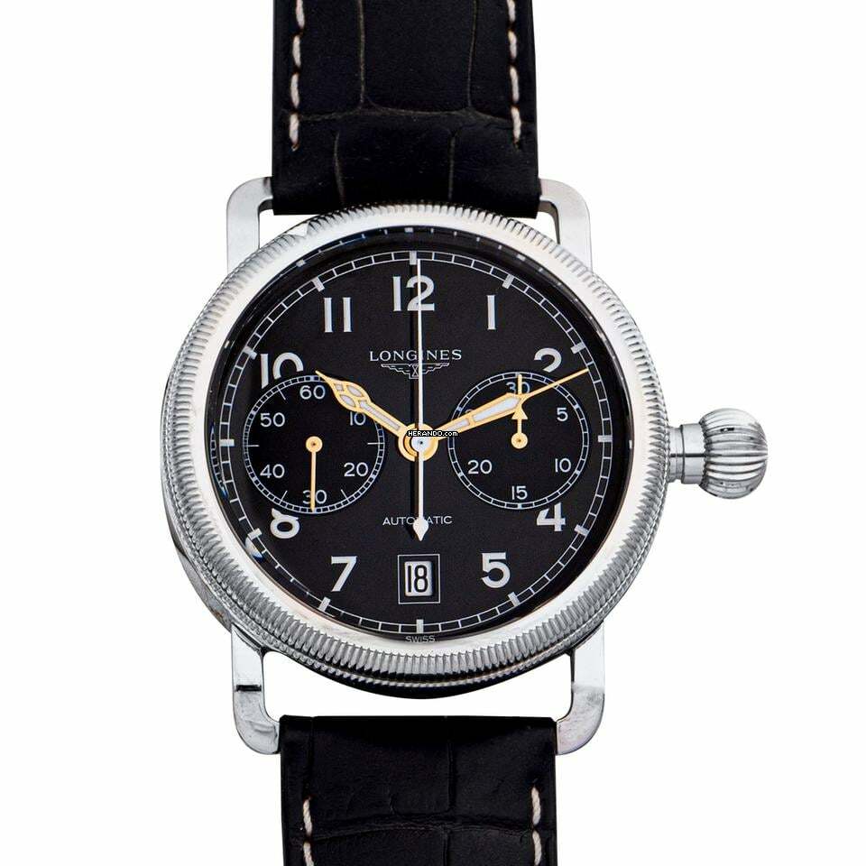 Longines Avigation L27834530 - Longines Heritage Automatic Black Dial Stainless Steel Men's Watch </h1>