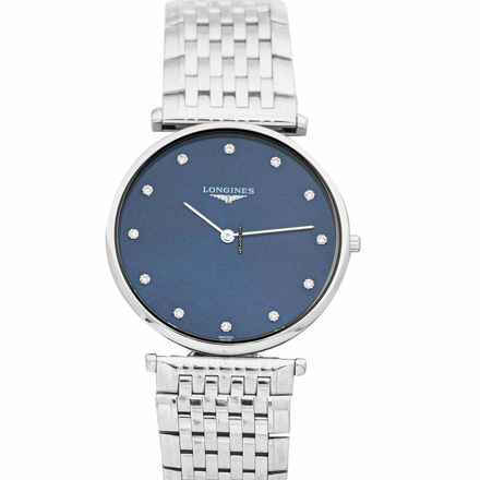  Longines La Grande Classique L47554976 - La Grande Classique Quartz Blue Dial Stainless Steel Unisex Watch </h1> 