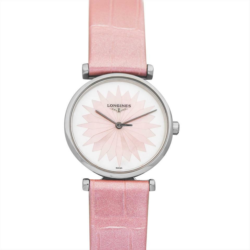  Longines La Grande Classique L42094042 - La Grande Quartz Pink Dial Stainless Steel Ladies Watch </h1> 