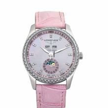 Thumbnail von Longines Master Collection L25030973 - Master Collection Automatic Pink Dial Stainless Steel Ladies Watch </h1>