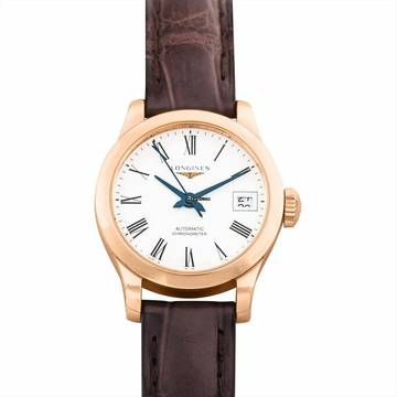  Longines Record L23208112 - Record Automatic White Dial 18kt Rose Gold Ladies Watch </h1> 