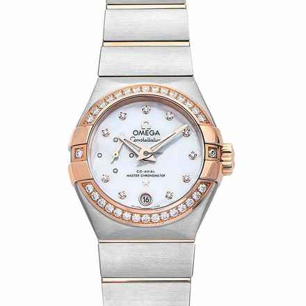  Omega Constellation Petite Seconde 127.25.27.20.55.001 - Constellation Automatic White Dial 18kt Rose Gold Ladies Watch </h1> 