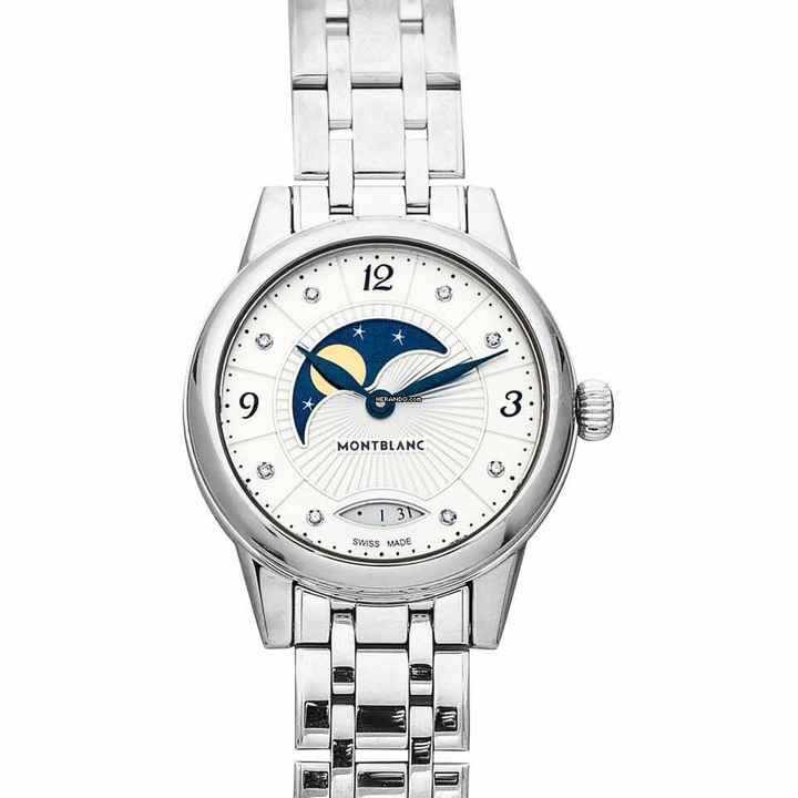  Montblanc Bohème 111960 - Bohème Quartz Silver Dial Stainless Steel Ladies Watch </h1> 