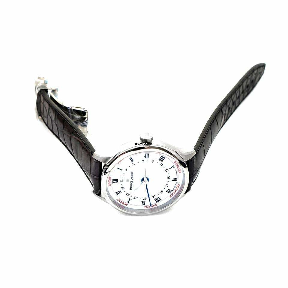 Thumbnail von Maurice Lacroix Masterpiece Cinq Aiguilles MP6507-SS001-112 - Masterpiece Automatic White Dial Stainless Steel Men's Watch </h1>