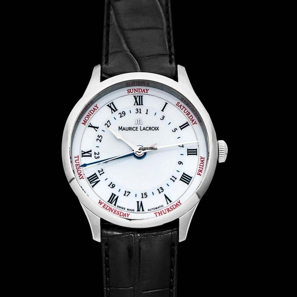 Thumbnail von Maurice Lacroix Masterpiece Cinq Aiguilles MP6507-SS001-112 - Masterpiece Automatic White Dial Stainless Steel Men's Watch </h1>