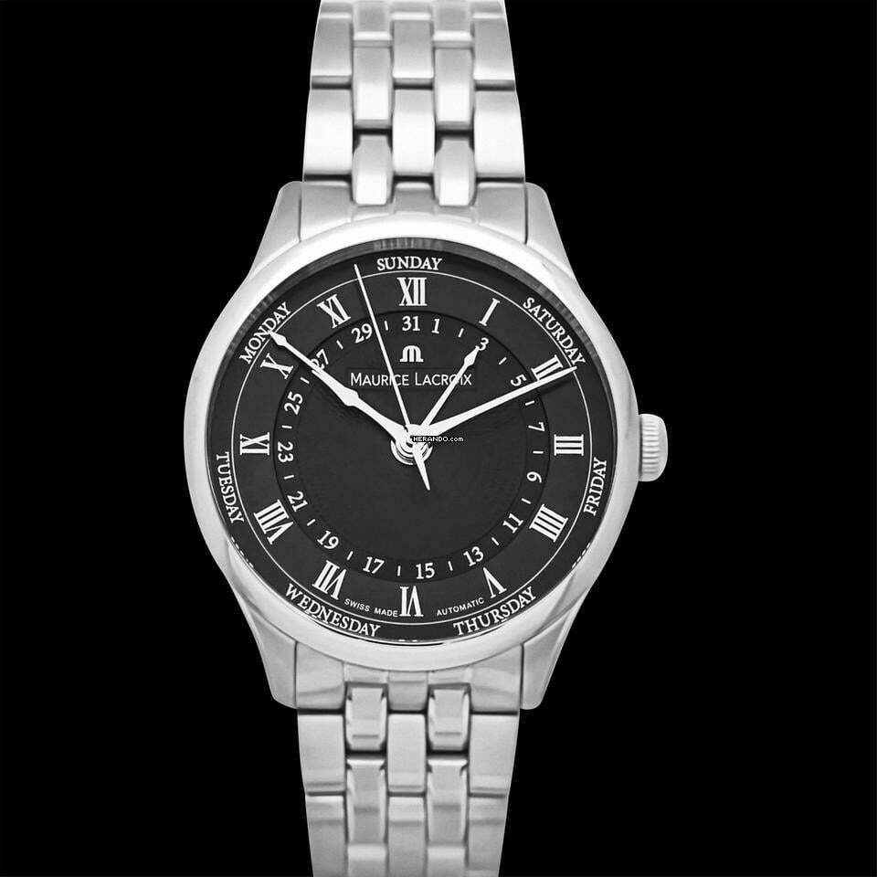 Thumbnail von Maurice Lacroix Masterpiece Cinq Aiguilles MP6507-SS002-310 - Masterpiece Automatic Black Dial Stainless Steel Men's Watch </h1>