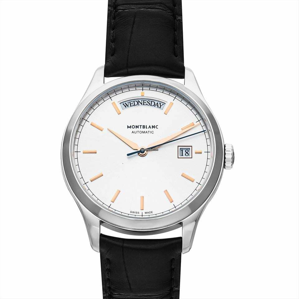  Montblanc Heritage Chronométrie 118224 - Heritage Chronometrie Automatic Silver Dial Stainless Steel Men's Watch </h1> 