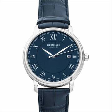  Montblanc Tradition 117829 - Tradition Automatic Blue Dial Stainless Steel Men's Watch </h1> 