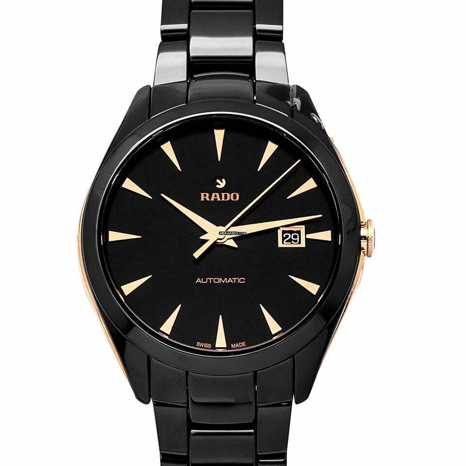  Rado HyperChrome R32252162 - Hyperchrome Automatic Black Dial Ceramic Men's Watch </h1> 
